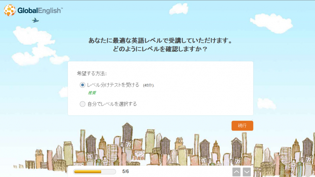 グローバルイングリッシュ レベル分け